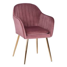 Кресло Сойър голд HM8523.02 розов цвят