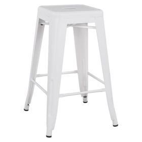 Бар стол Реликс HM8573.21 бял цвят