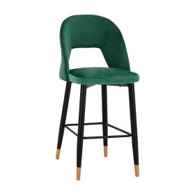 Бар стол Харпър кадифе HM8526.03 зелен цвят