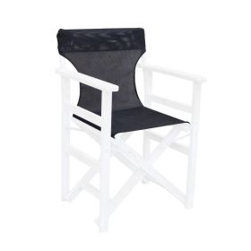 Седалка за режисьорски стол Ε777.4Τ черен цвят