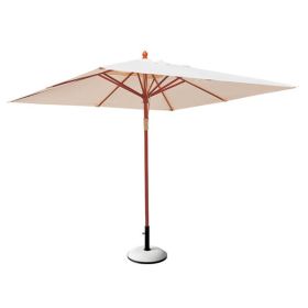 Дървен чадър Солейл Ε913 - бял цвят