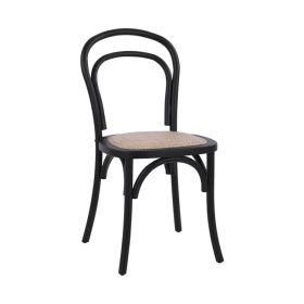 Дървен стол Виена HM8644.02 черен цвят